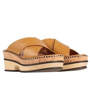 Chloe Women's Brown Camel Sandals Leather - 39
